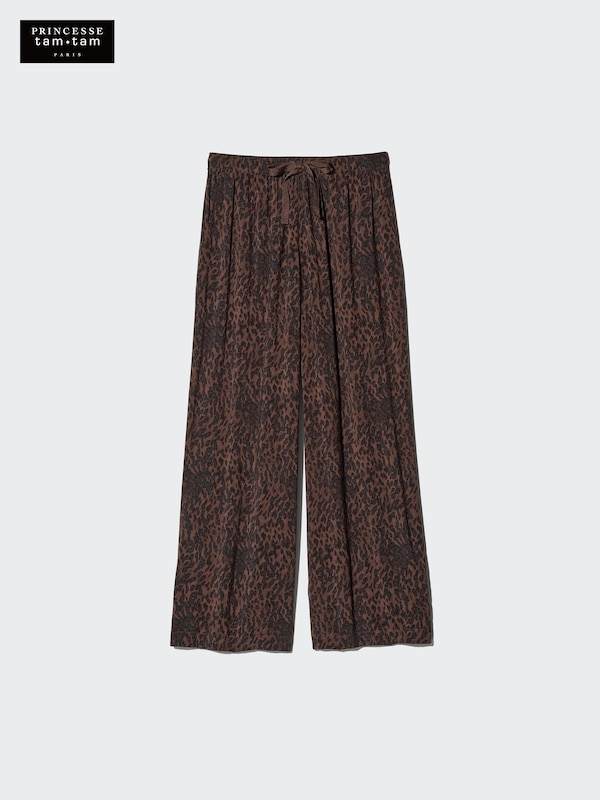 レーヨンプリントロングパンツ