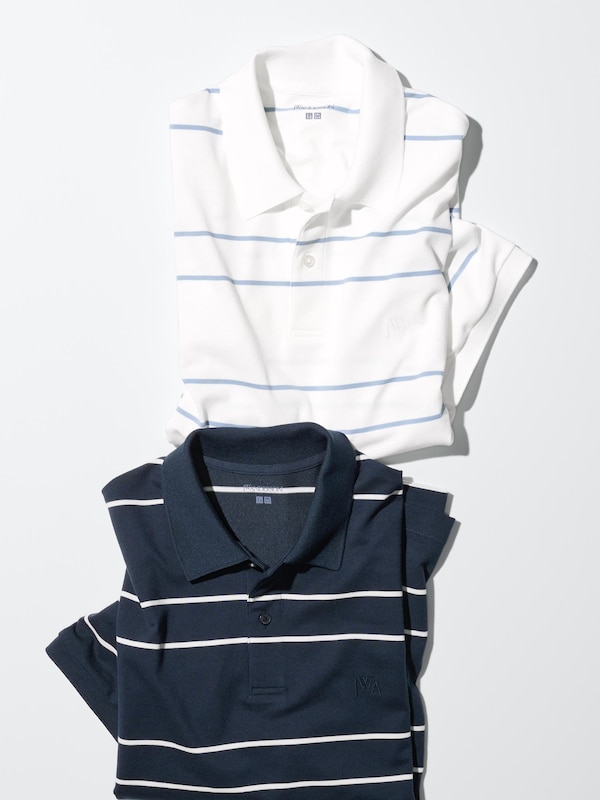 Dry Pique Striped Polo Shirt