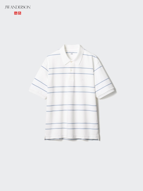 Dry Pique Striped Polo Shirt