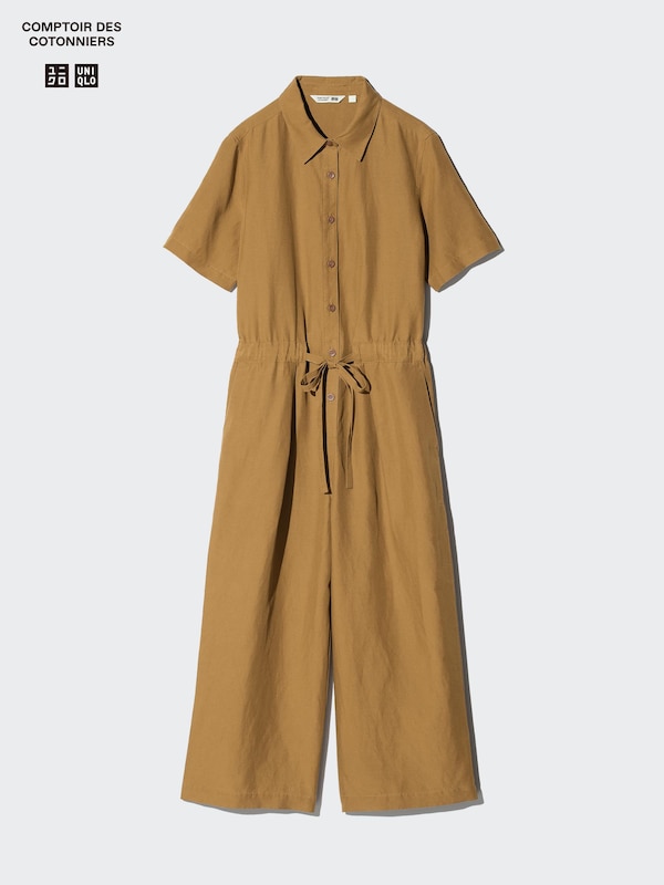 Bộ Jumpsuit Vải Pha Linen