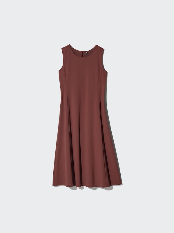 ウルトラストレッチエアリズムワンピースノースリーブ丈短め