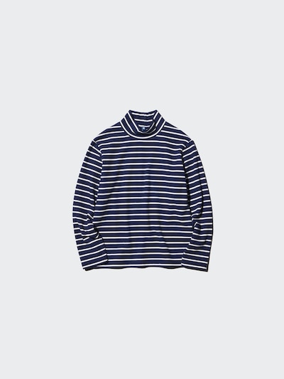 GIRLS ヒートテックコットンハイネックTシャツ長袖 4