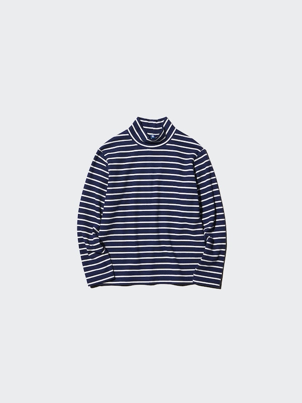 GIRLS ヒートテックコットンハイネックTシャツ長袖
