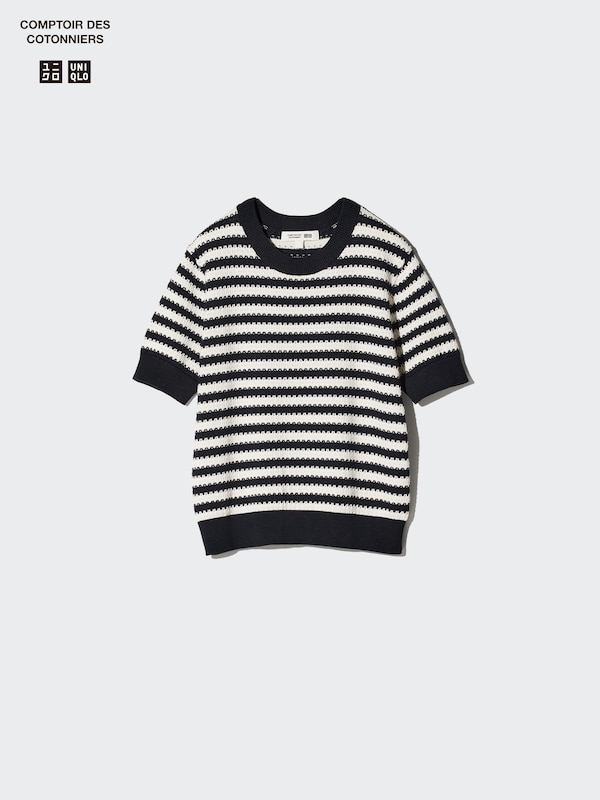 Cotton Sweater Short Sleeve