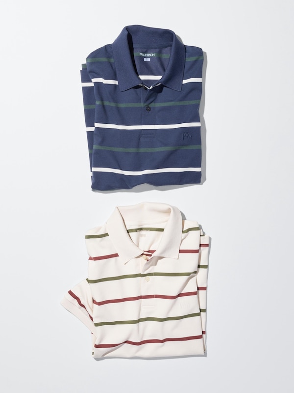 Dry Pique Striped Polo Shirt