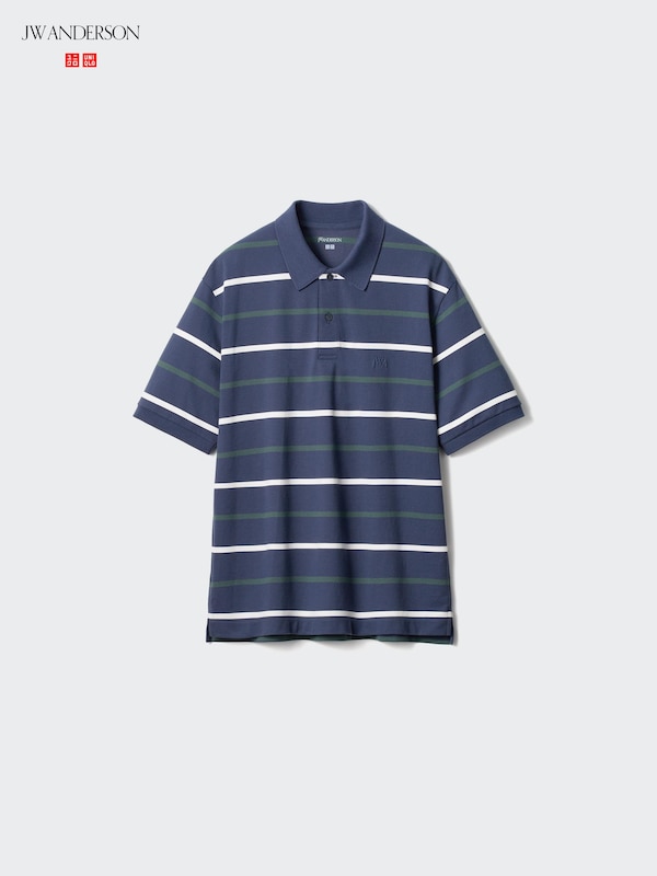 Dry Pique Striped Polo Shirt