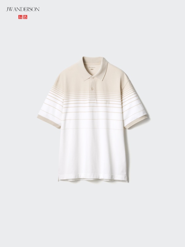 Dry Pique Striped Polo Shirt