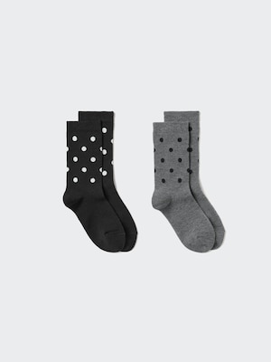 GIRLS HEATTECH Socks | 2 Pairs | Print