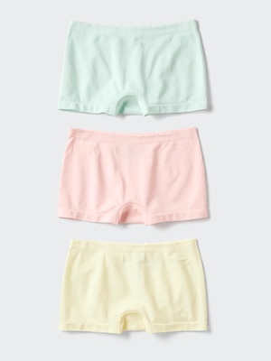 GIRLS AIRism Seamless Shorts 3P