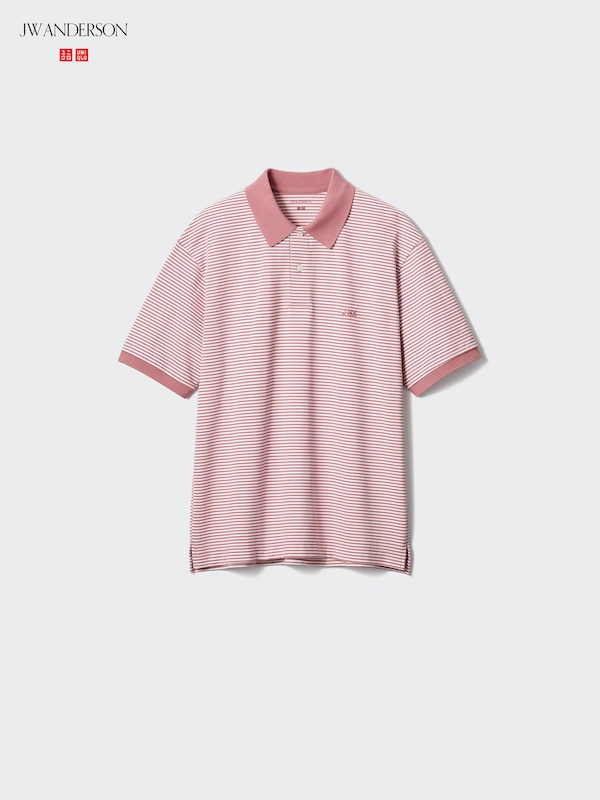 Dry Pique Striped Polo Shirt