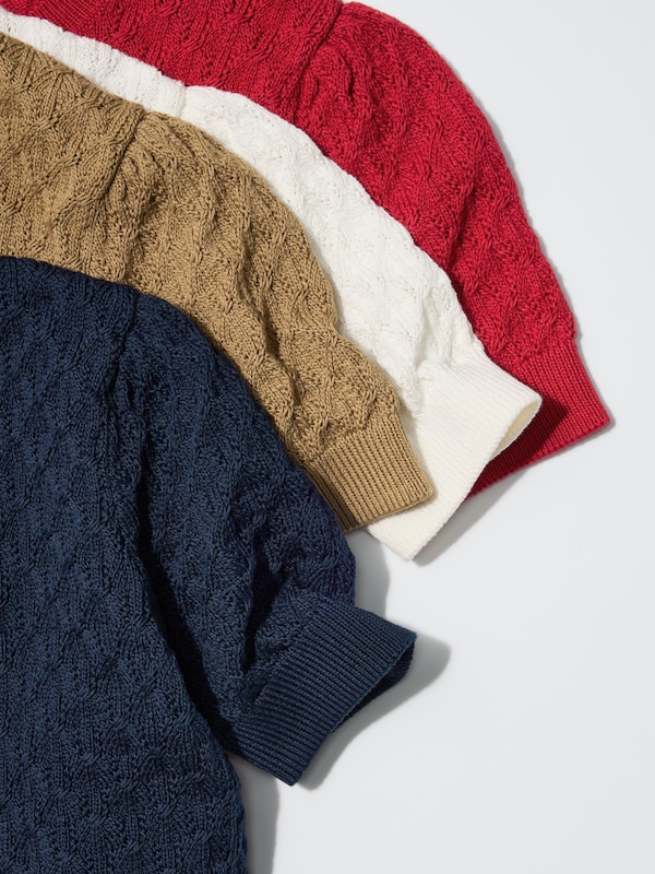 포인텔크루넥스웨터(반팔)