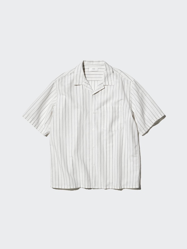 Cotton Linen Shirt Short Sleeve