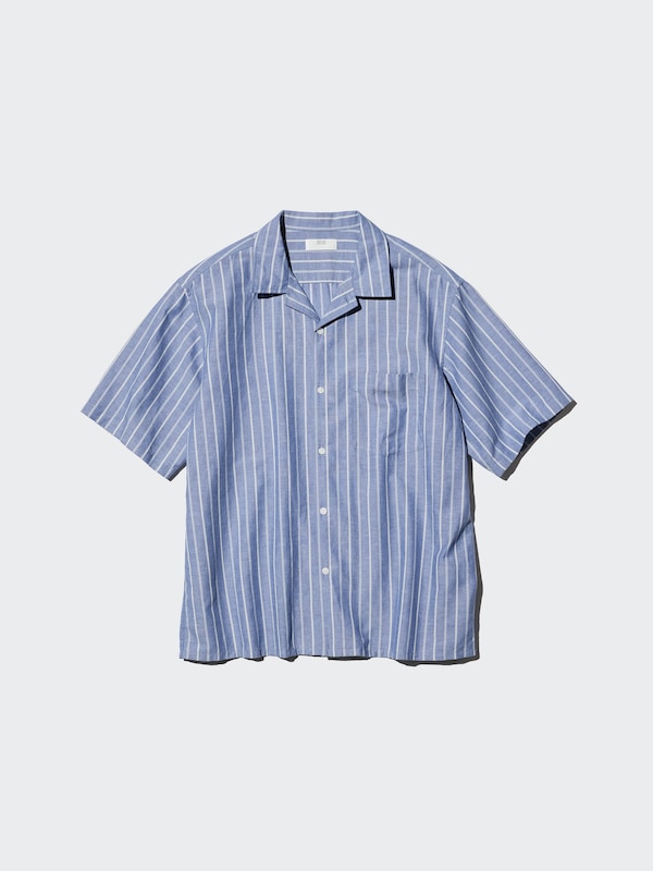 Cotton Linen Shirt Short Sleeve