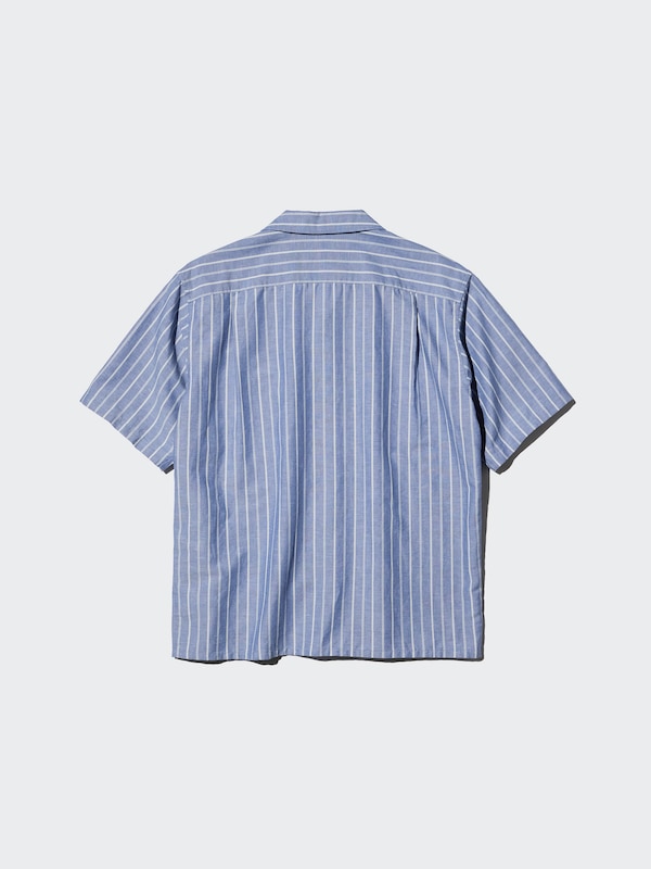 Cotton Linen Shirt Short Sleeve
