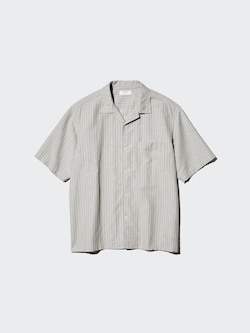 Cotton Linen Shirt Short Sleeve