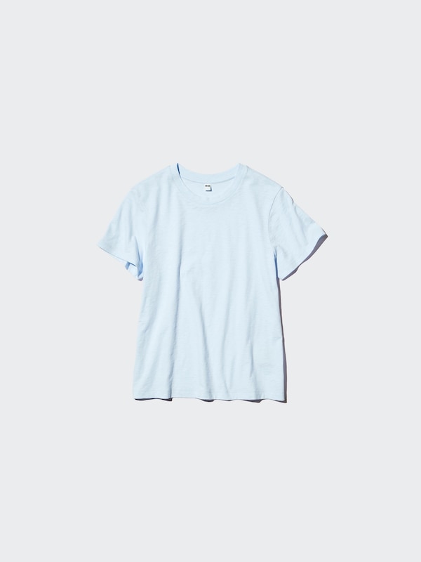 Slub Cotton Crew Neck T