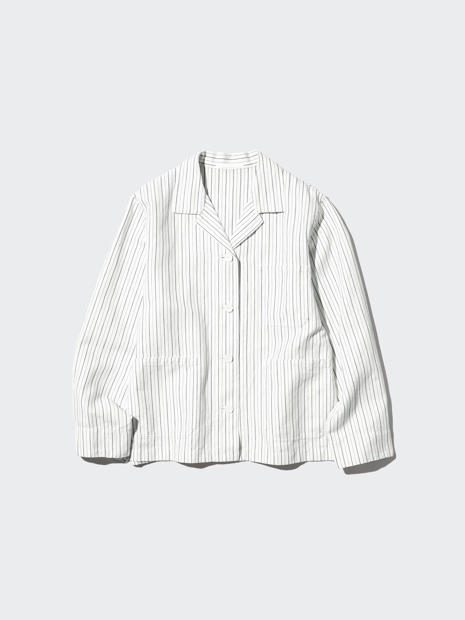 WOMEN リネンブレンドカバーオール/ストライプ | UNIQLO UNIFORM
