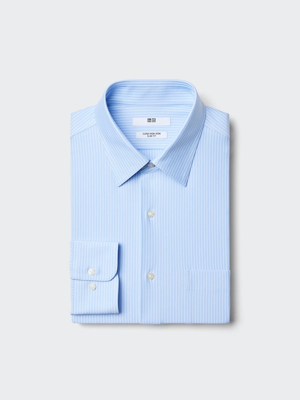 Super Non Iron Stretch Slim Fit Long Sleeve Shirt