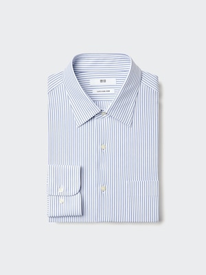Super Non-Iron Stretch Slim Fit Shirt (Regular Collar, Striped)