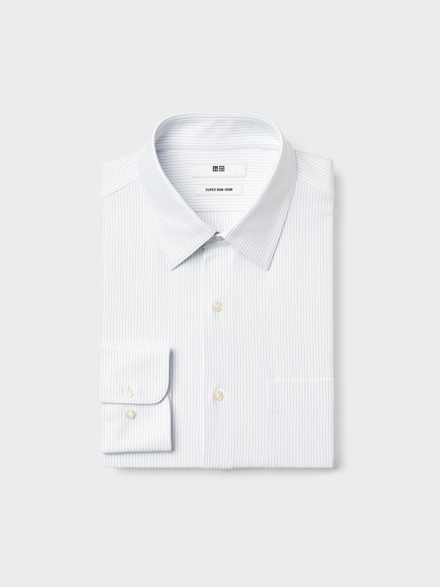 Эластичная рубашка Super Non-Iron (класс. воротник) в полоску C