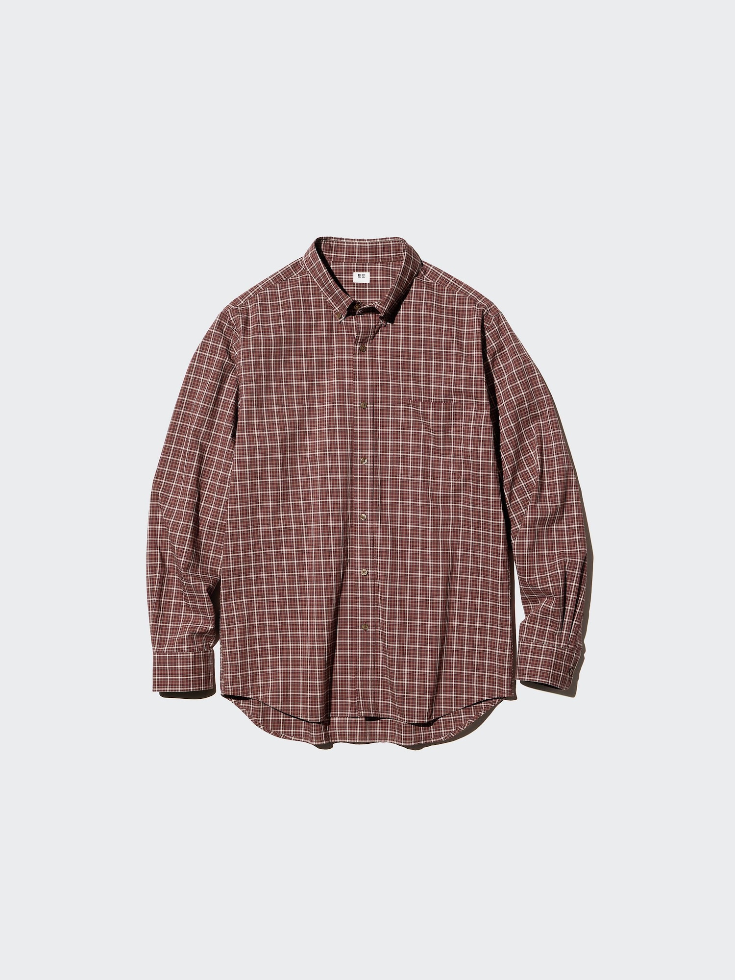 Рубашка из поплина в клетку (button-down) C