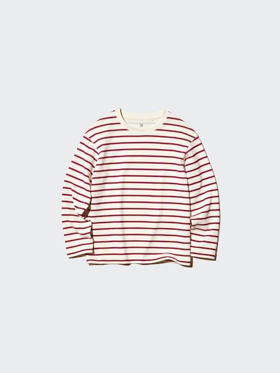 エアリズムコットンボーダークルーネックTシャツ 4