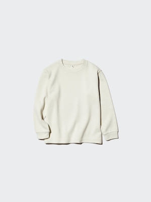 ソフトニットフリースクルーネックT シャツ