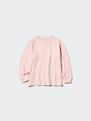 KIDS Soft Knitted Fleece Crew Neck T-Shirt Long Sleeve