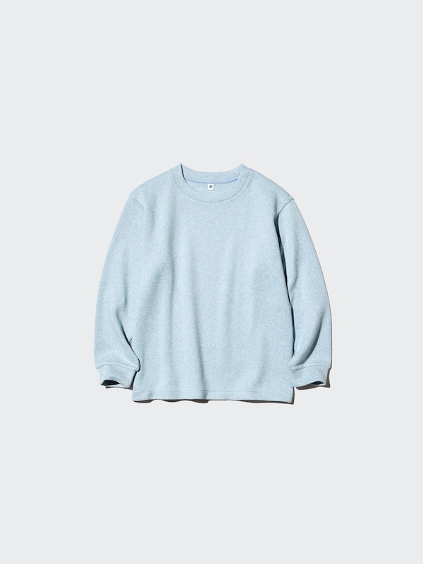 KIDS Soft Knitted Fleece Crew Neck T-Shirt Long Sleeve