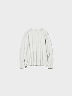 GIRLS リブクルーネックTシャツ