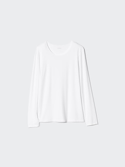 AIRism UV Protection Crew Neck T-Shirt | Long Sleeve