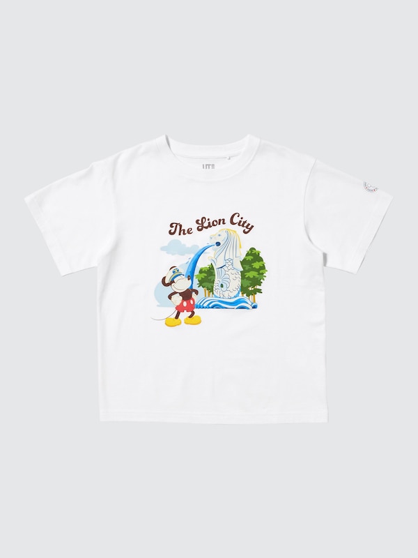 Mickey Mouse in Singapore UT (Short Sleeve Graphic T-Shirt)