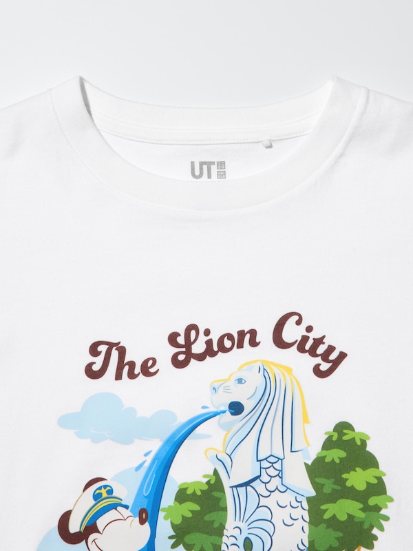 Mickey Mouse in Singapore UT (Short Sleeve Graphic T-Shirt)