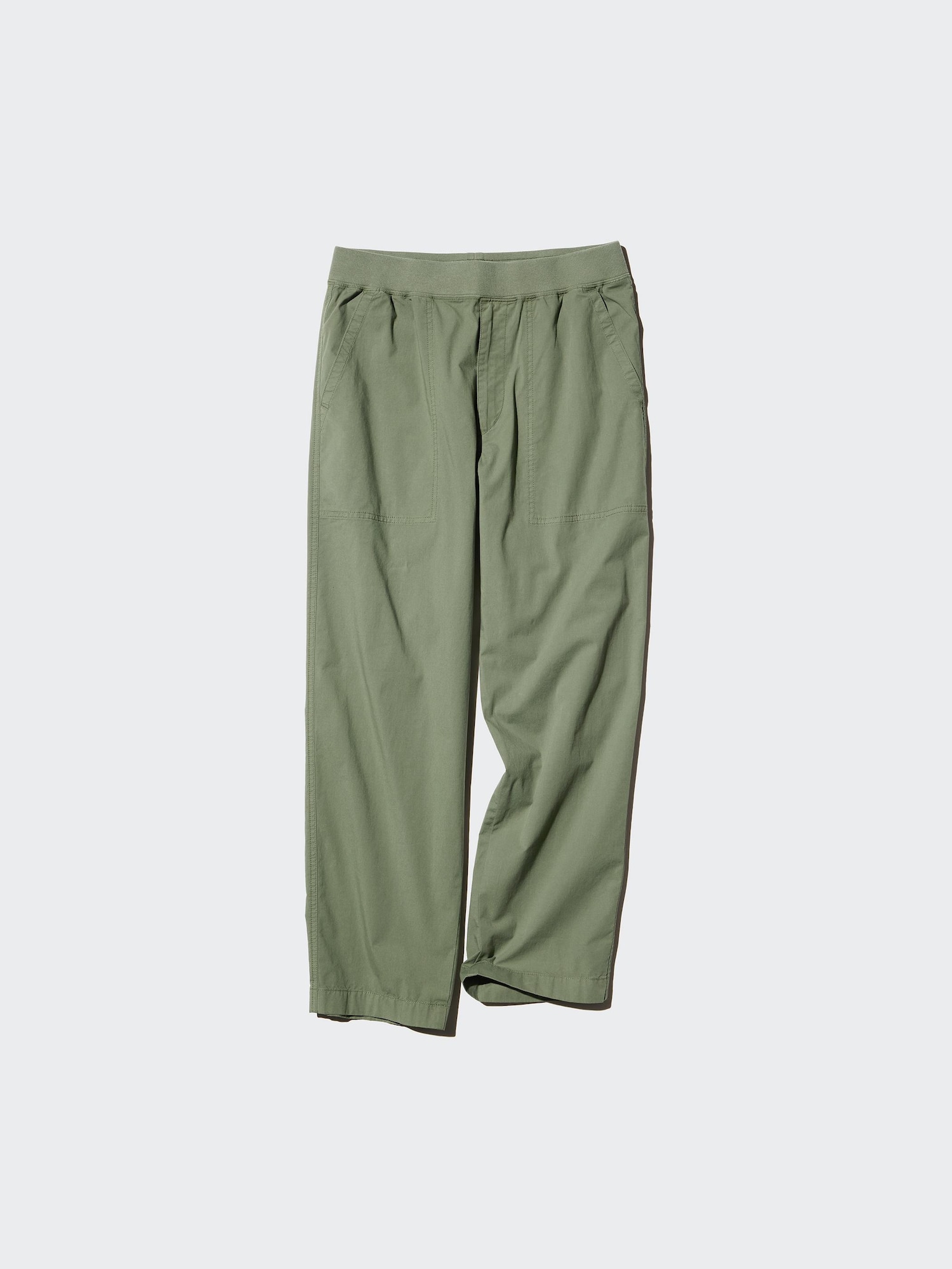 Men's Stretch Waist Ribbed Easy Pants | UNIQLO MY