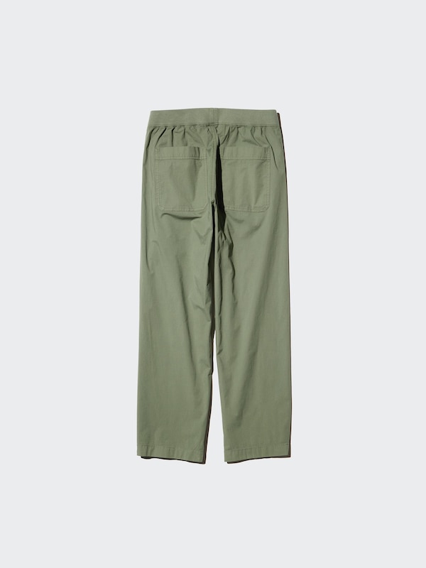 Stretch Waist Ribbed Easy Pants