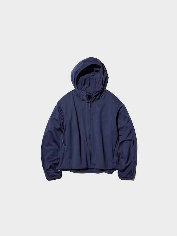 Windproof Fleece Reversible Full-Zip Hoodie