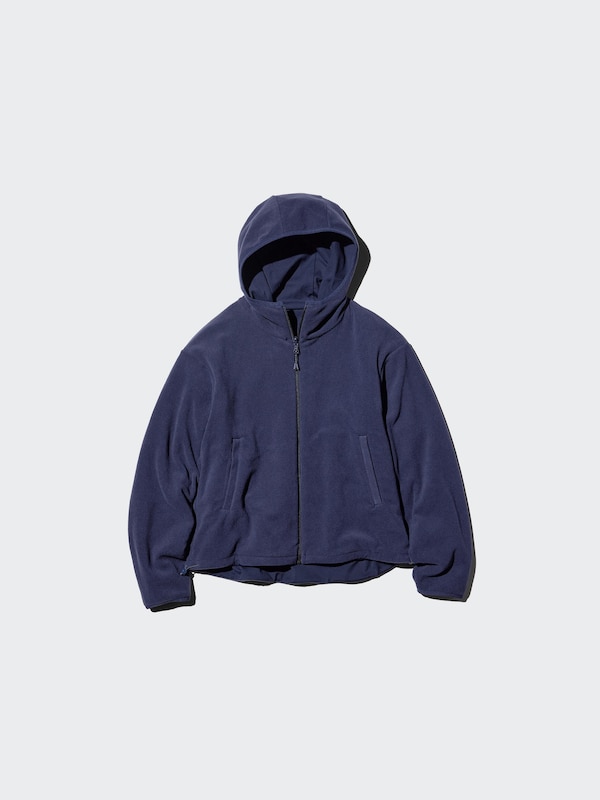 Windproof Fleece Reversible Full-Zip Hoodie