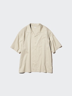 Open Collar Shirt Short Sleeve