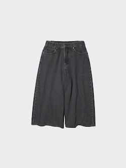 Quần Culottes Vải Denim Dáng Rũ