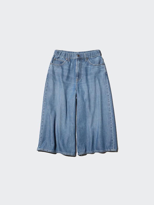 Drapey Denim Culotte