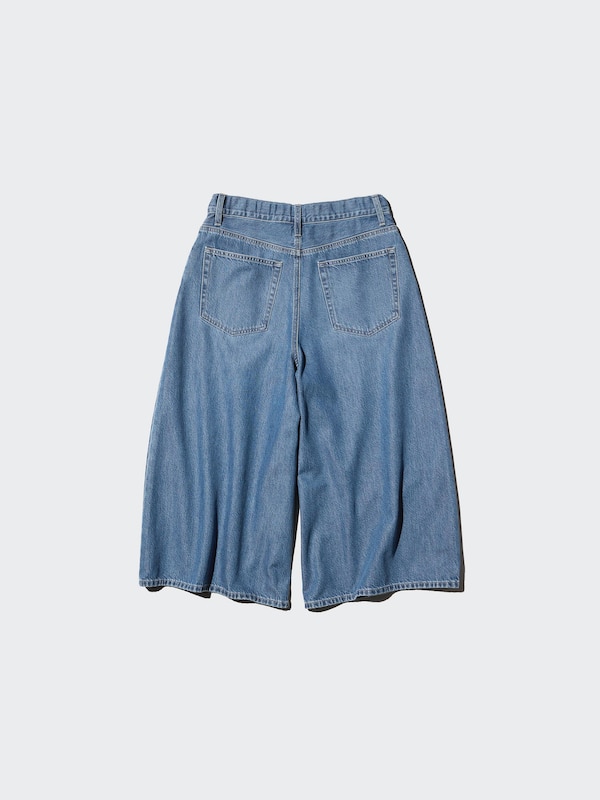 Drapey Denim Culotte