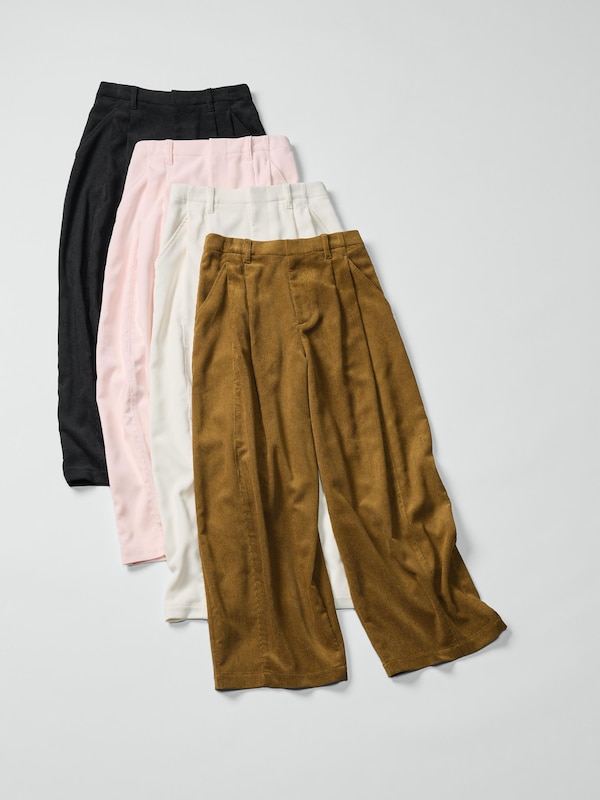 コーデュロイボリュームパンツ