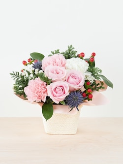季節のアレンジメント（ピンク）
