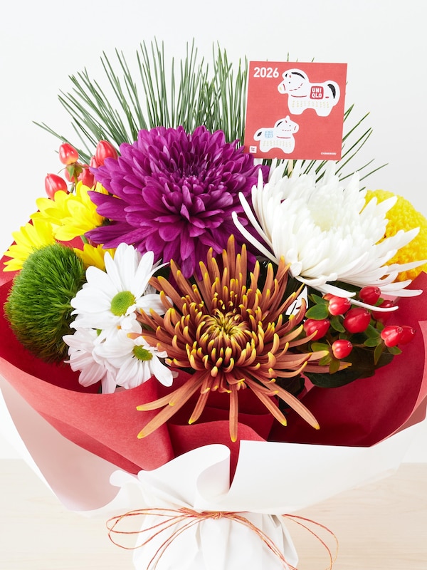 迎春スタンディングブーケ