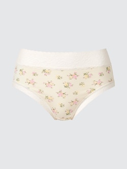 ソフトモダールショーツ/ジャストウエスト/ワイドレース