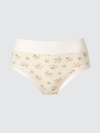 ソフトモダールショーツ/ジャストウエスト/ワイドレース