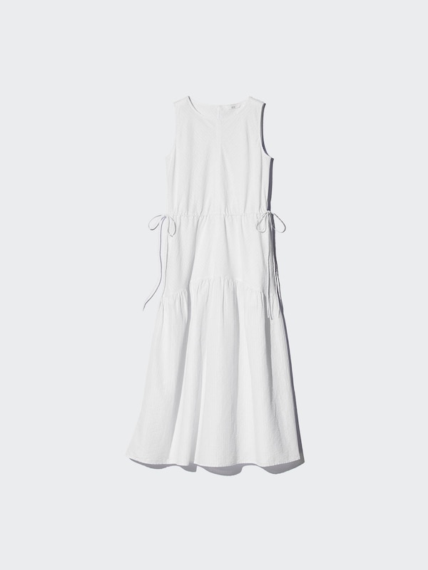 リネンブレンドティアードワンピース/ノースリーブ