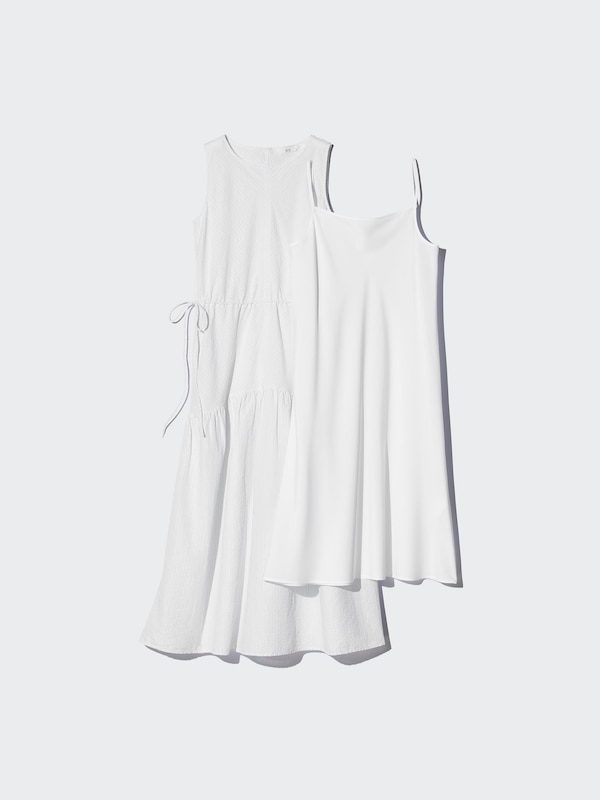 リネンブレンドティアードワンピース/ノースリーブ