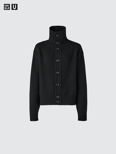 小羊毛翻領開襟外套(長袖)(Uniqlo U)
