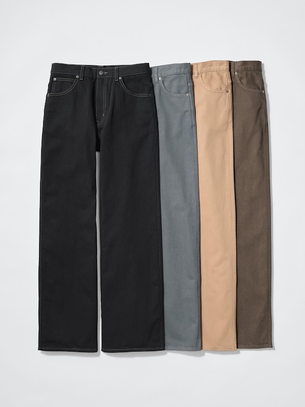 ワイドストレートジーンズ